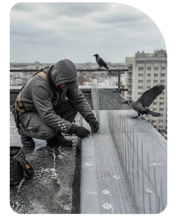 Защита от ворон под ключ в Чебоксарах по цене от 5142 р. | Сенат-Чбк